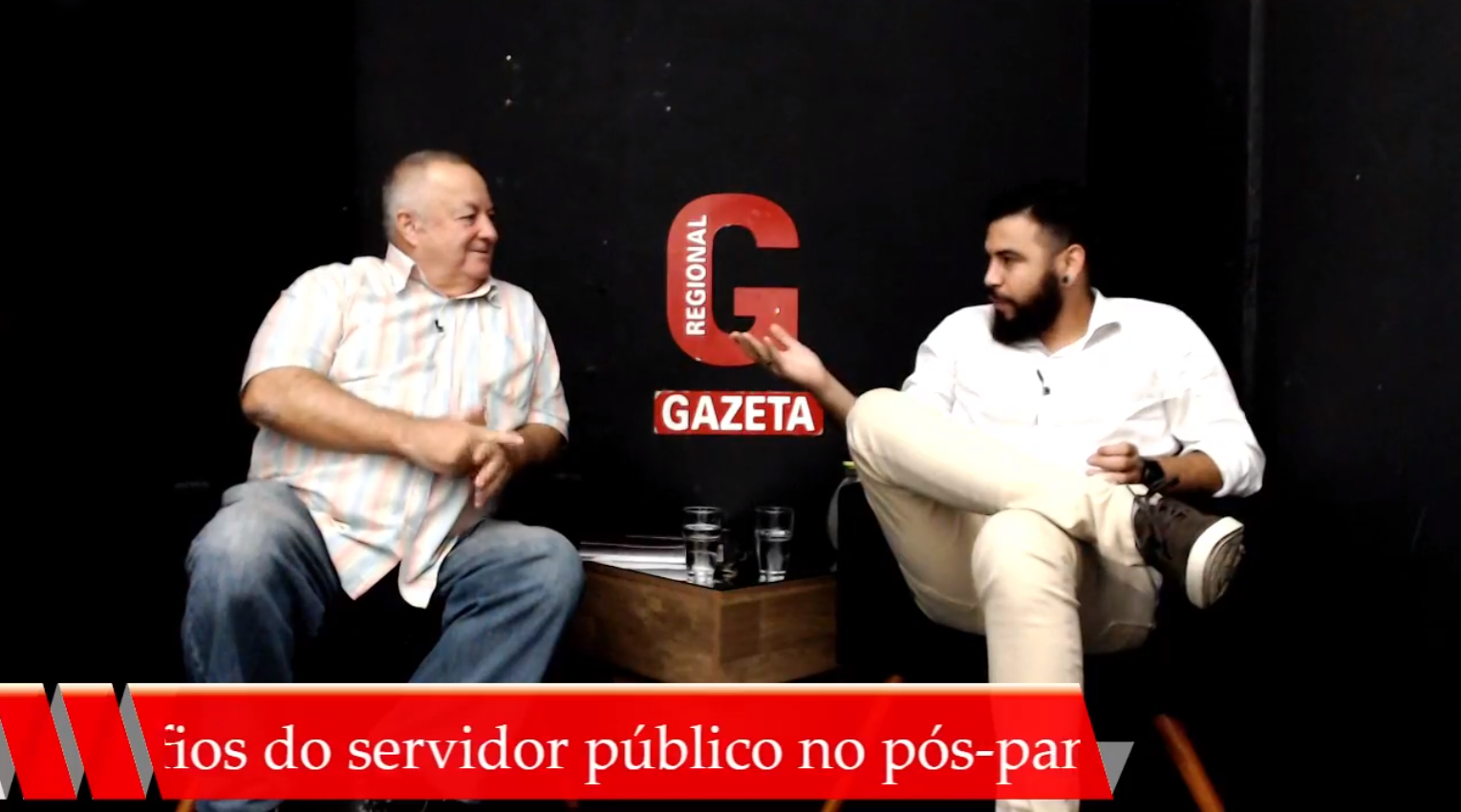 Presidente Ted comenta os desafios do funcionalismo em live do Gazeta Regional