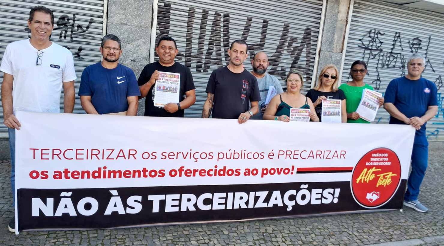 Mogi das Cruzes/SP | Sindicalistas alertam população dos riscos das terceirizações no setor público