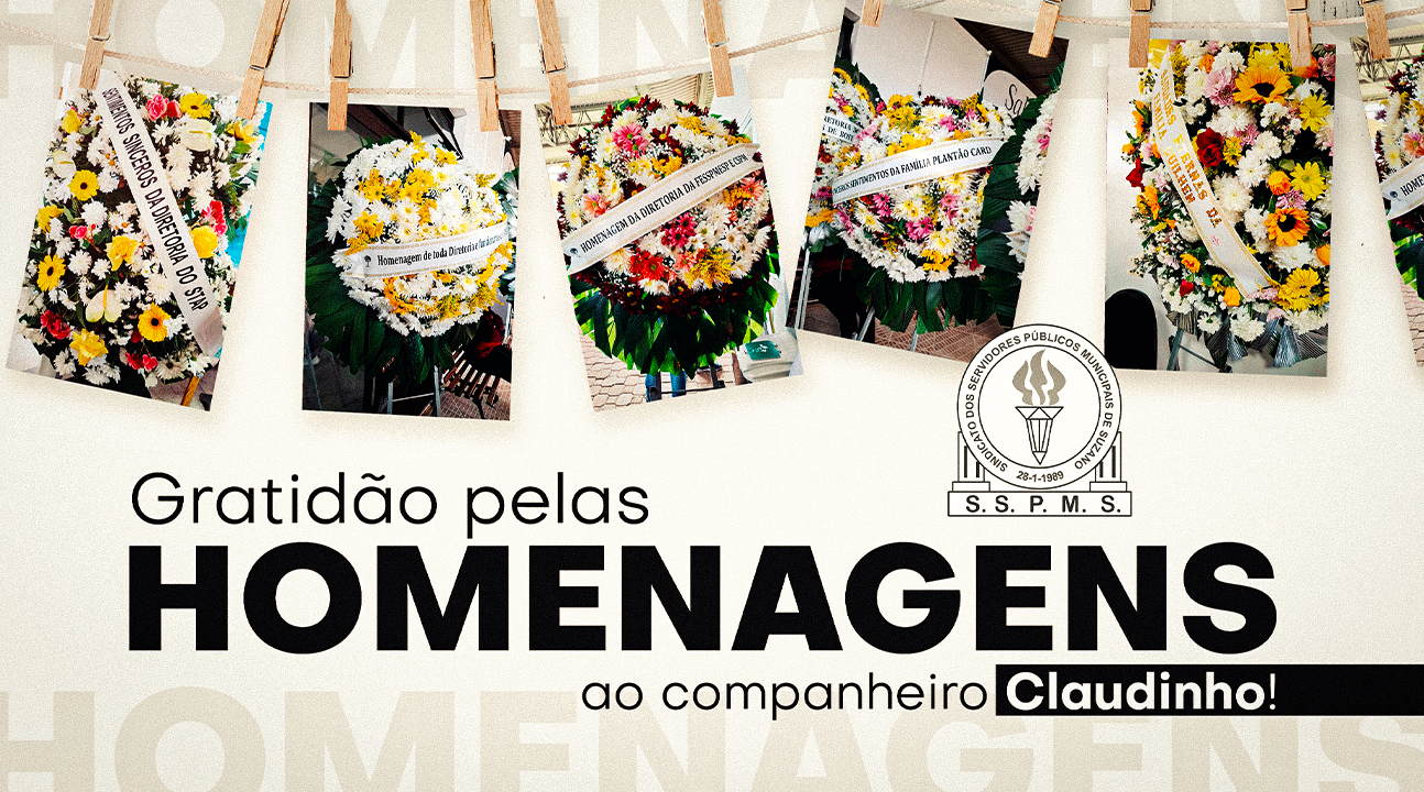 Nosso agradecimento pela presença e homenagem ao companheiro Claudinho em sua partida. GRATIDÃO!