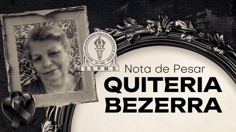 Estamos de Luto pela partida de Quiteria Bezerra de Barros, mãe do nosso diretor Peu. Grande perda!