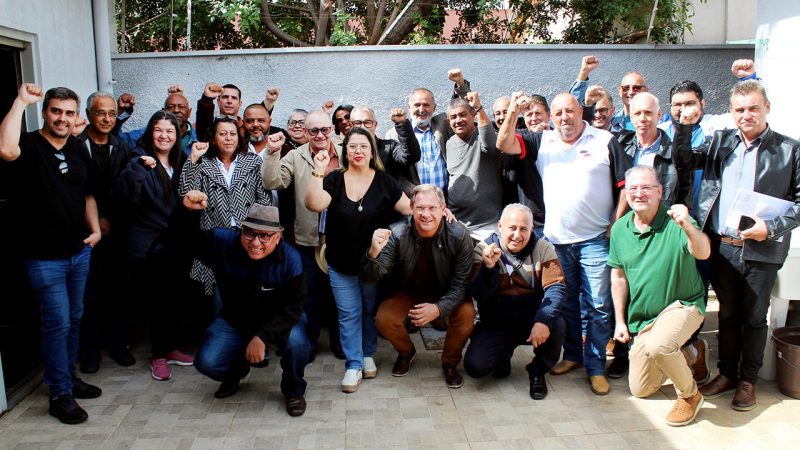 Diretores do SSPMS participam de articulação com lideranças sindicais do Estado em prol do fortalecimento da categoria