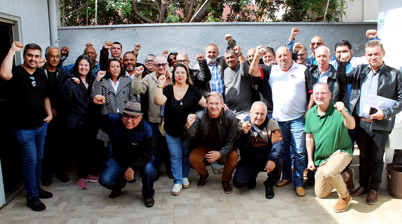 Diretores do SSPMS participam de articulação com lideranças sindicais do Estado em prol do fortalecimento da categoria