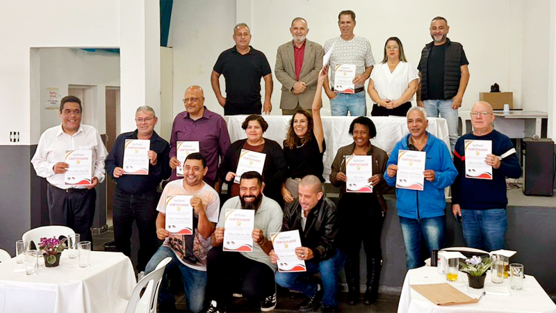 SSPMS prestigia posse da nova diretoria do Sindismar, em Arujá, e reforça unidade sindical na região